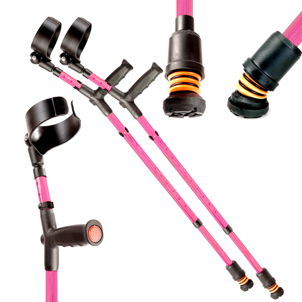 Flexyfoot Soft Grip Double Adjustable Crutches